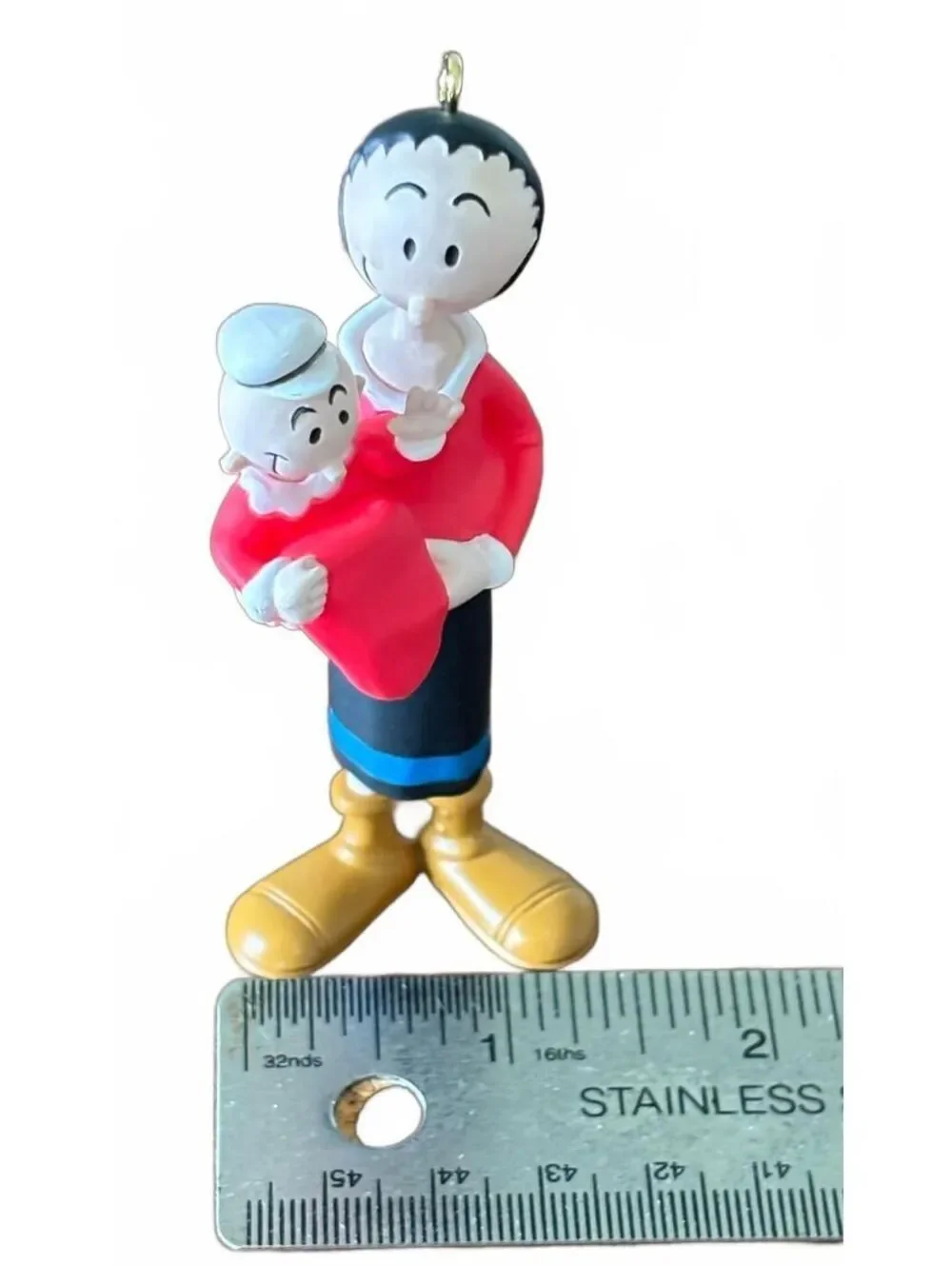 1996 Hallmark Keepsake Olive Oyl & Swee'Pea Popeye Ornament QX5481 w Box